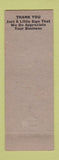 Matchbook Cover - Simoneaux's Bar Cafe White Castle LA