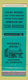 Matchbook Cover - Wedgwood Motel Niagara Falls ON
