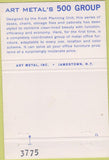 Matchbook Cover - Art Metal office Furniture Indianapolis IN 40 Strike