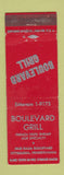 Matchbook Cover - Boulevard Grill Pittsburgh PA WEAR