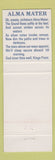 Matchbook Cover - Merchant Marine Academy Kings Point NY