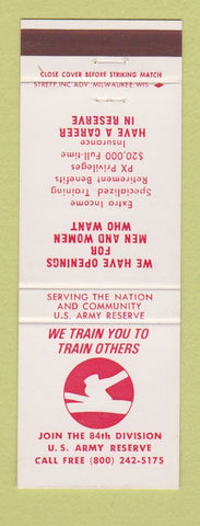 Matchbook Cover - US Army Reserve Recruiting 84th Division Milwaukee WI
