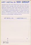 Matchbook Cover - Art Metal office Furniture Buffalo NY 40 Strike