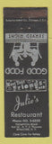 Matchbook Cover - Julie's Restaurant Syracuse NY