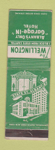 Matchbook Cover - Wellington Hotel Albany NY WEAR