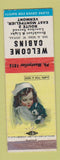 Matchbook Cover - Welcome Cabins East Montpelier VT