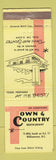 Matchbook Cover - Town and Country Restaurant Williamston NC