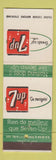 Matchbook Cover - 7Up Soda QC Canada Fresh Up