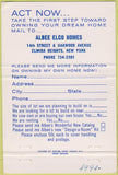 Matchbook Cover - ALBEE Customized Homes Elmira Heights NY 40 Strike