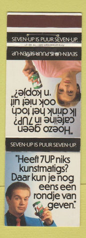 Matchbook Cover - 7Up soda foreign girlie