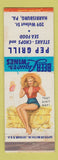 Matchbook Cover - Pep Grill Harrisburg PA pinup