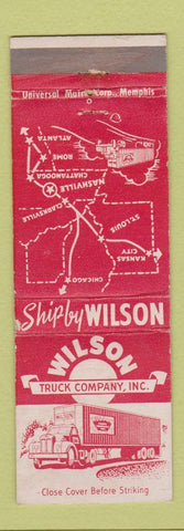 Matchbook Cover - Wilson Trucking Nashville TN WEAR