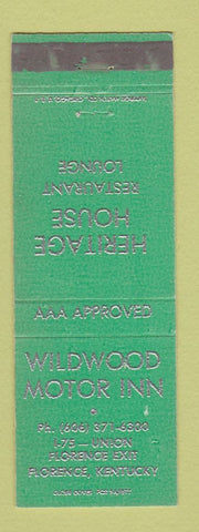 Matchbook Cover - Wildwood Motor Inn Florence KY