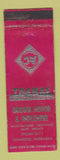 Matchbook Cover - Allis Chalmers Tractors Kelly Ryan Cahmbers NE Brown WORN