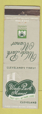 Matchbook Cover - Wade Park Manor Hotel Cleveland OH
