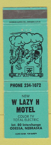 Matchbook Cover - W Lazy H Motel Odessa NE
