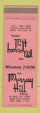 Matchbook Cover - Murray Hill Hotel New York City WORN