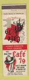 Matchbook Cover - Cafe 79 Restaurant Quebec QC WEAR
