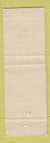 Matchbook Cover - Beafeater's 518 Restaurant Washington DC WORN