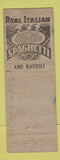 Matchbook Cover - Bell Tavern New York City pinup WEAR