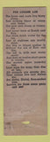 Matchbook Cover - Charles Roman Funeral Home Philadelphia PA WORN