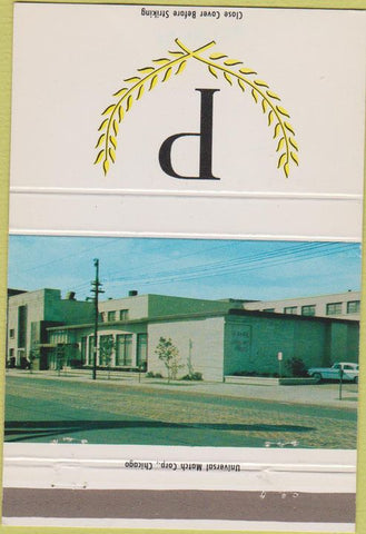 Matchbook Cover - Piser Memorial Chapels Chicago IL 40 Strike