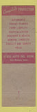 Matchbook Cover - Frank Bradley Insurance Real Estate Austin MN
