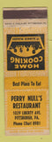 Matchbook Cover - Perry Null's Restaurant Pittsburgh PA