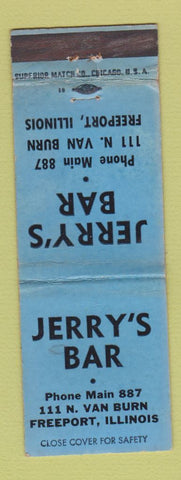 Matchbook Cover - Jerry's Bar Freeport IL WEAR
