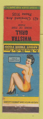 Matchbook Cover - Whistra Grill pinup
