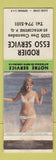 Matchbook Cover - Rodier Esso oil gas St Hyacinthe QC pinup WEAR