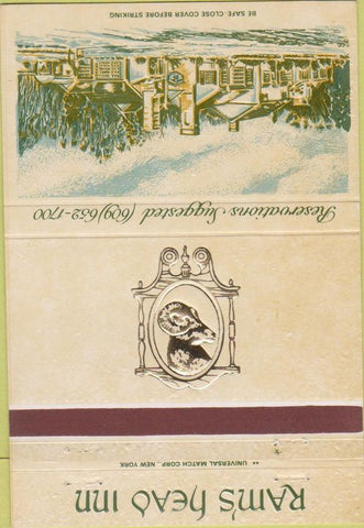 Matchbook Cover - Ram's Head Inn Absecon NJ 40 Strike