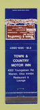 Matchbook Cover - Town and Country Motor Inn Warren OH