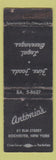 Matchbook Cover - Antonio's Restaurant Rochester NY WORN