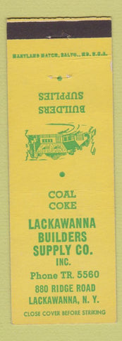 Matchbook Cover - Lackawanna Builders Supply Lumber NY