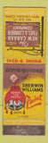 Matchbook Cover - New Canaan Fuel Lumber CT Sherman Williams WEAR