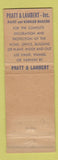 Matchbook Cover - Pratt Lambert Paint Long's Freeport IL WEAR