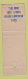 Matchbook Cover - Chef Ottino's Restaurant Clevealnd OH Italian