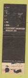 Matchbook Cover - Gay 90's Saloon Beverly Hills CA girlie WORN POOR BACK