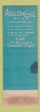Matchbook Cover - Azalea Court Motel Lafayette LA WEAR