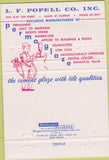 Matchbook Cover - Perma Glaze cement finishes Joseph Nastav Miami FL 40 Strike