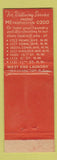 Matchbook Cover - West End Laundry Dry Cleaning Washington DC WEAR