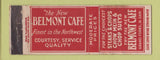 Matchbook Cover - Belmont Cafe Grand Forks ND WEAR