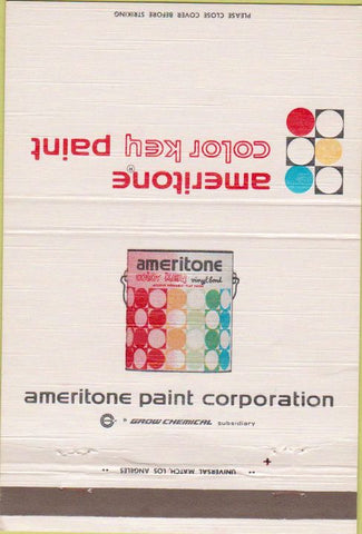 Matchbook Cover - Ameritone Color Key Paint CREASE 40 Strike