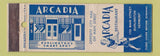 Matchbook Cover - Arcadia Restaurant Burlington VT girlie