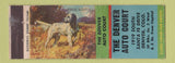 Matchbook Cover - Denver Auto Court Motel Denver Colorado WORN