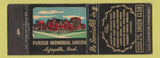 Matchbook Cover - Union Club Perdue University West Lafayette IN WEAR