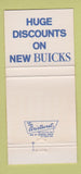 Matchbook Cover - PL Grissom Buick Dearborn MI 30 Strike