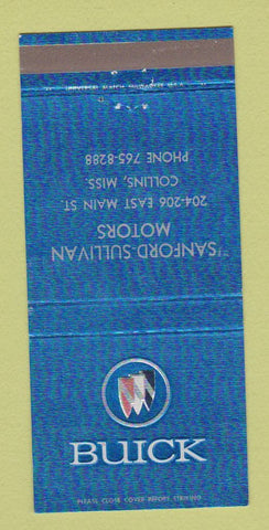 Matchbook Cover - Sanford Sullivan Buick Collins MS 30 Strike