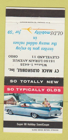 Matchbook Cover - 1959 Oldsmobile Cy Mack Cleveland OH 30 Strike
